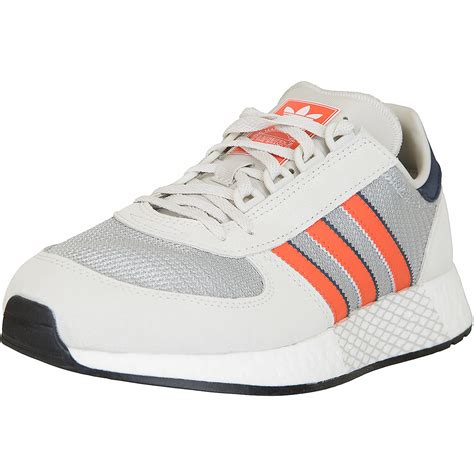 adidas weiß damen orangenes schild|orange Sneaker für Damen .